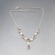 Amethyst and Silver Bezel Necklace