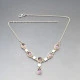 Amethyst and Silver Bezel Necklace