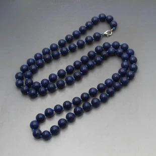 Long Blue Lapis Lazuli Beads - 36 Inches