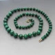 Malachite Bead Necklace - 25 Inches
