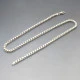 Silver Box Chain Necklace - 18 Inches