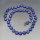 Vintage Lapis Lazuli Flat Beads Necklace