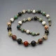 Multi Agate Bead Necklace