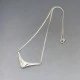 Scandinavian Silver Abstract Pendant