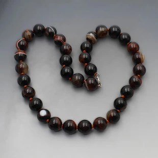 Brown Banded Agate Beads