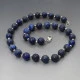 Lapis Lazuli and Silver Bead Necklace