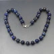 Lapis Lazuli and Silver Bead Necklace