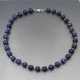 Lapis Lazuli and Silver Bead Necklace