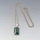 MEXICO Malachite and 950 Silver Pendant