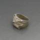 Chunky Abstract Silver Ring
