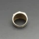 Vintage Chunky Abstract Silver Ring