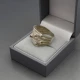 Chunky Abstract Silver Ring
