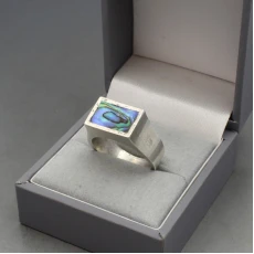Palle Bisgaard Abelone and Silver Ring