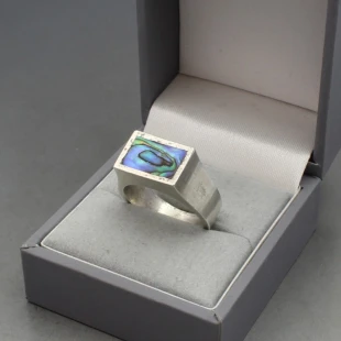 Palle Bisgaard Abelone and Silver Ring