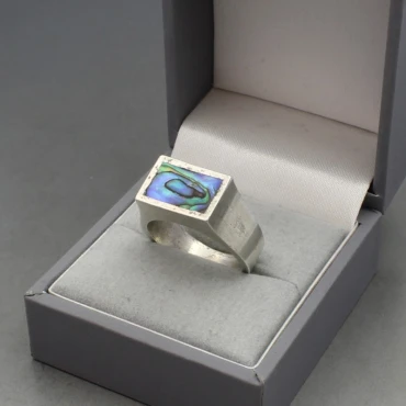 Palle Bisgaard Abelone and Silver Ring