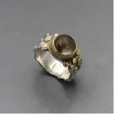 Julie Tucker Williams Rutilated Quartz and Silver Ring