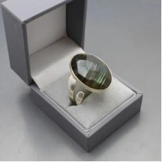 Stella and Dot Labradorite and Silver Statement Ring