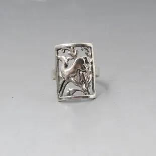A.Klokker, Denmark 830 Silver Deer Ring
