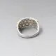 Multi Opal Silver Ring