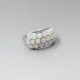 Multi Opal Silver Ring