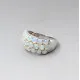 Multi Opal Silver Ring