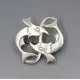 Geoffrey Bellamy for Ivan Tarratt Dolphins Brooch