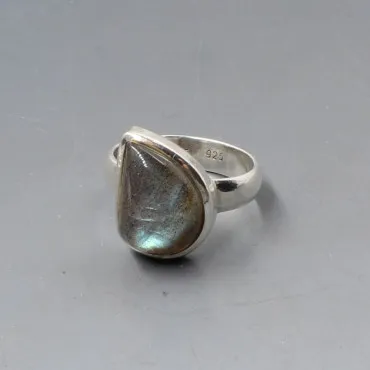 Labradorite Sterling Silver Ring Size P