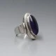 NE FROM Amethyst Silver Ring - UK Size K 1/2