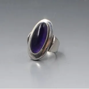 NE FROM Amethyst Silver Ring