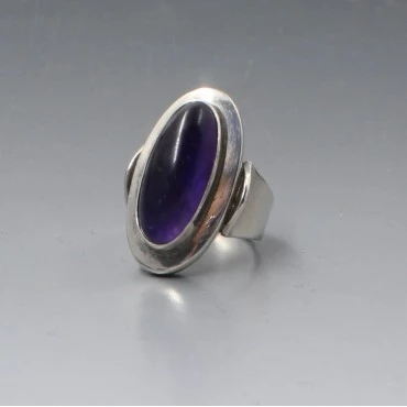 NE FROM Amethyst Silver Ring