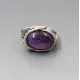 PERLI Amethyst Silver Ring