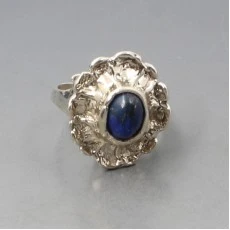 PERLI Lapis Lazuli 835 Silver Ring