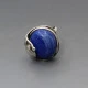 Blue Lapis Lazuli and Silver Ring 