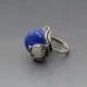 Blue Lapis Lazuli and Silver Ring 