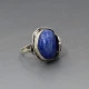 Blue Lapis Lazuli and Silver Ring 