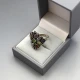 Multi Gem Silver Ring Size M