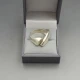 Modernist Silver Ring UK Size M