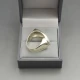  Modernist Silver Ring UK Size M