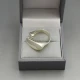  Modernist Silver Ring UK Size M