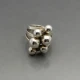  Designer Modernist Silver Ring Size M