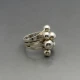  Designer Modernist Silver Ring Size M