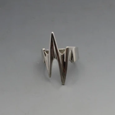 Modernist Silver Ring