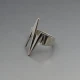 Modernist Silver Ring