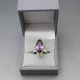 Vintage Amethyst Silver Ring 