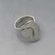 Hans Hansen, Denmark, Modernist  Silver Ring