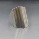 Chunky Silver Modernist Art Deco Style Ring