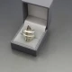 Designer Silver Shell Ring UK Size L