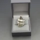 Designer Silver Shell Ring 