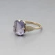 Art Deco Style Amethyst and Silver Ring
