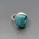 Larimar and Silver Ring